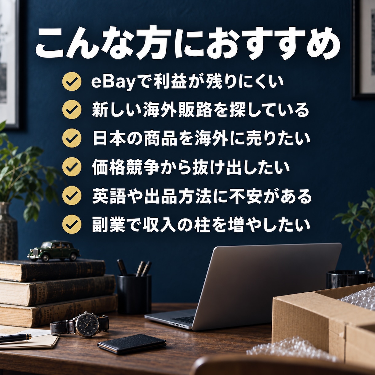 eBayより稼げた！海外オークションサポートします 商品選び・利益計算・出品導線・質問対応、実践ベースで共有！ イメージ2