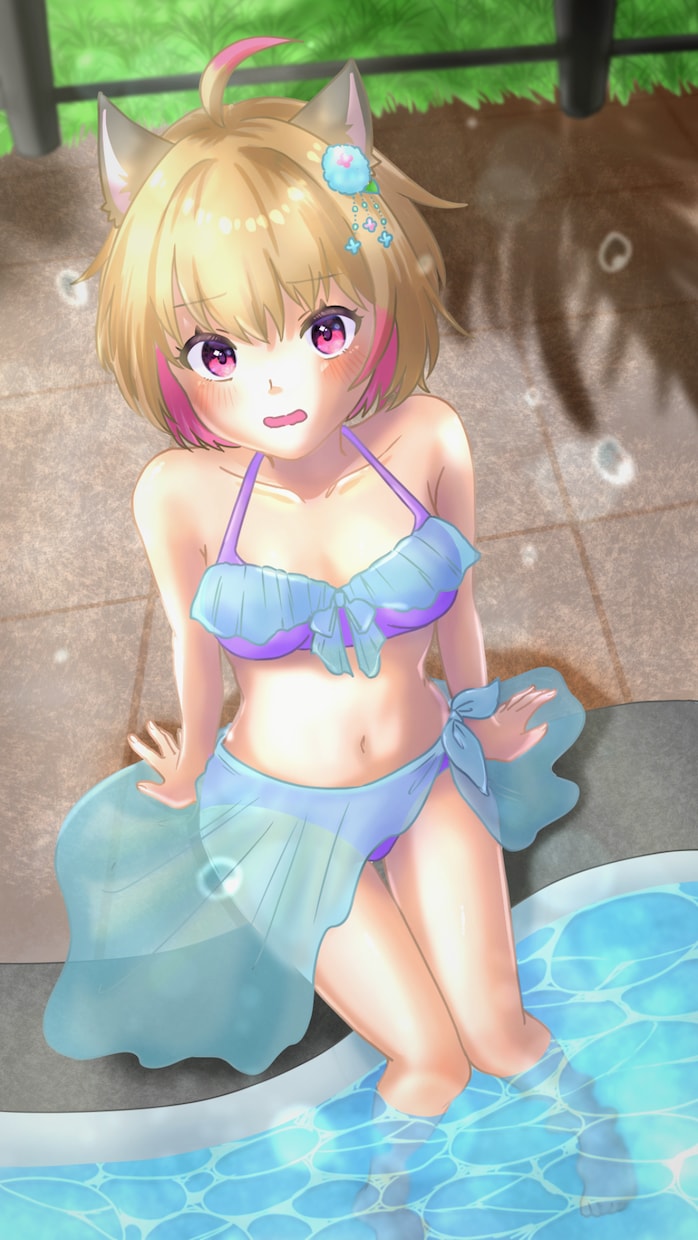 歌ってみた・配信・SNS用のイラストを制作します やわらかな光や透明感、表情や空気感を大切に イメージ5