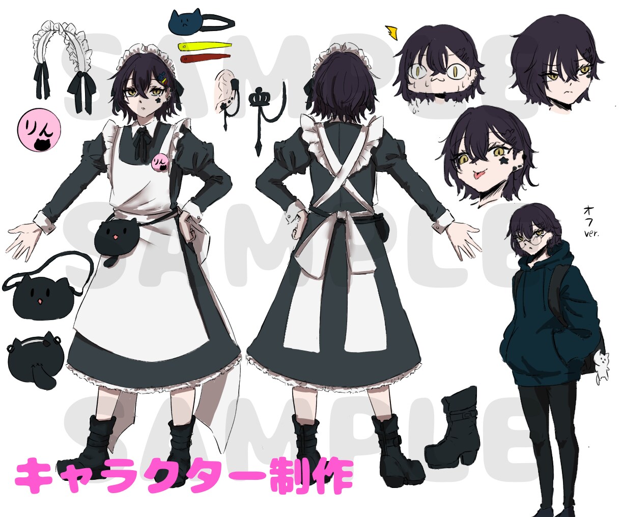 キャラクター作成アイコン、デザイン等も依頼できます 依頼主のイメージ通りになるように忠実に再現します イメージ2