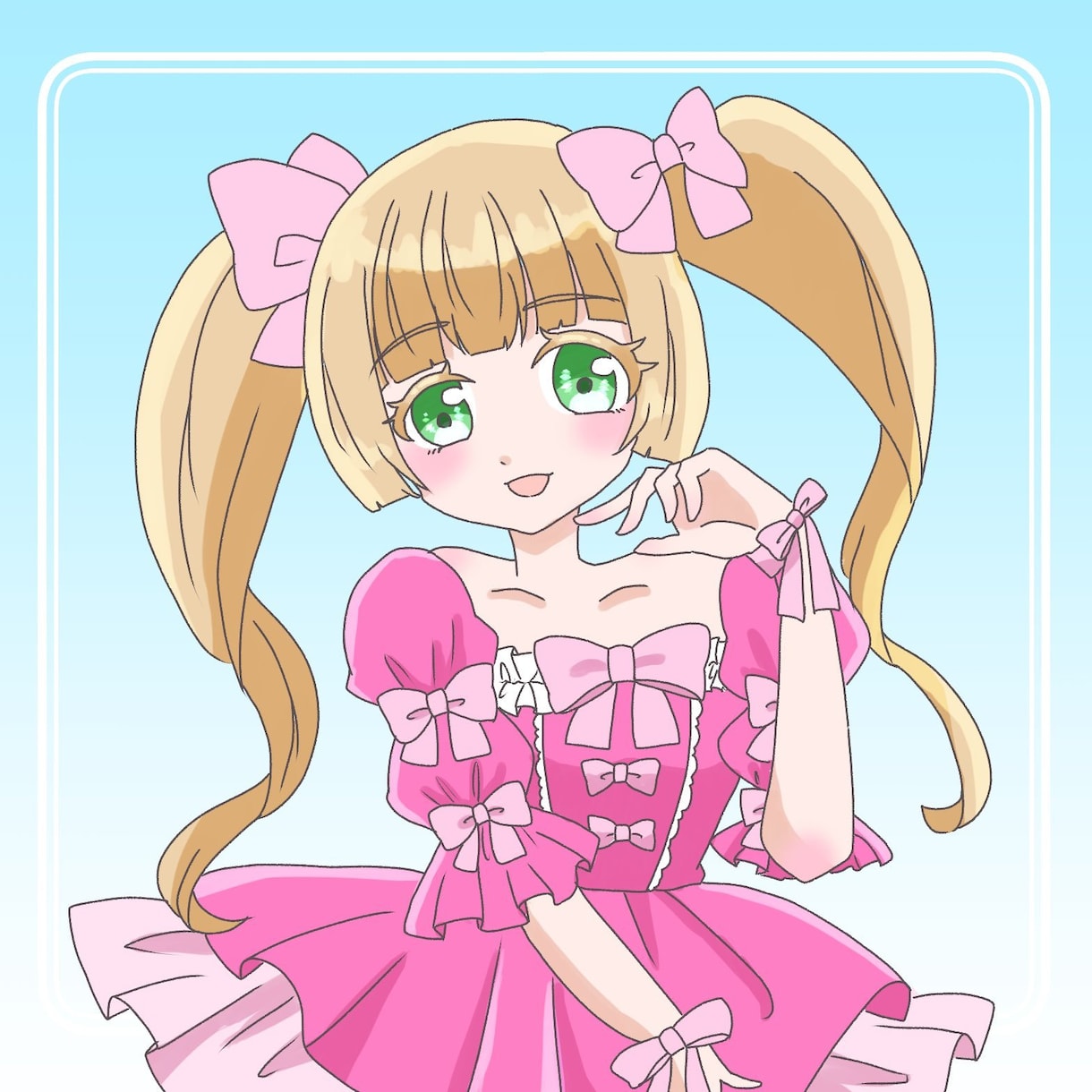 商用利用可！可愛らしいイラスト描きます 親切丁寧を心がけています。女児アニメイラストはぜひお任せあれ イメージ8