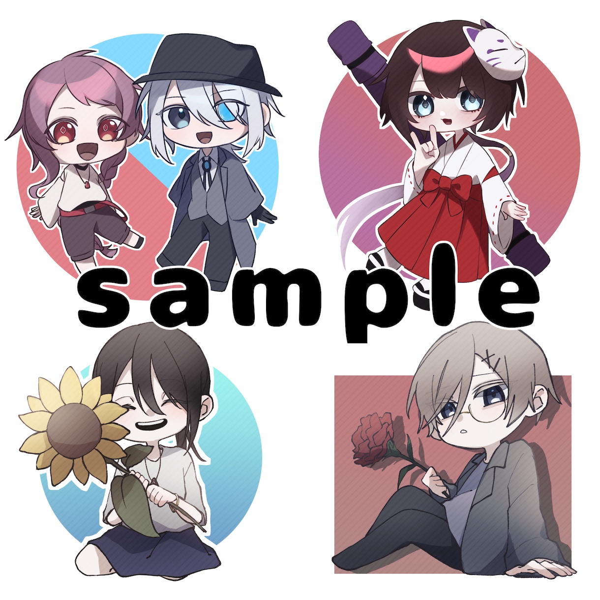SDキャライラスト描きます 最短納品3日！オリジナルグッズ作りませんか？ イメージ2