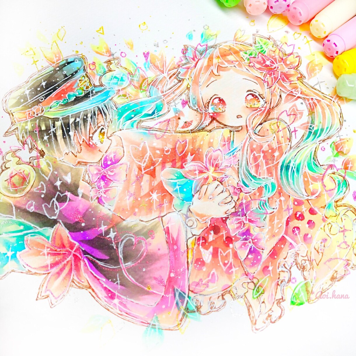 展示会出展経験あり.*キラキラなイラストを描きます 思い描くかたちをコピックで描きます.*♡ イメージ9