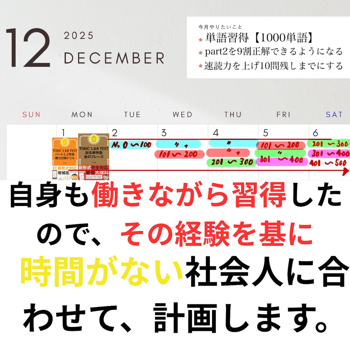 TOEICコーチングにて【2ヵ月】サポートします 【今だけ特別価格】2ヵ月TOEICコーチング【24対応】 イメージ6