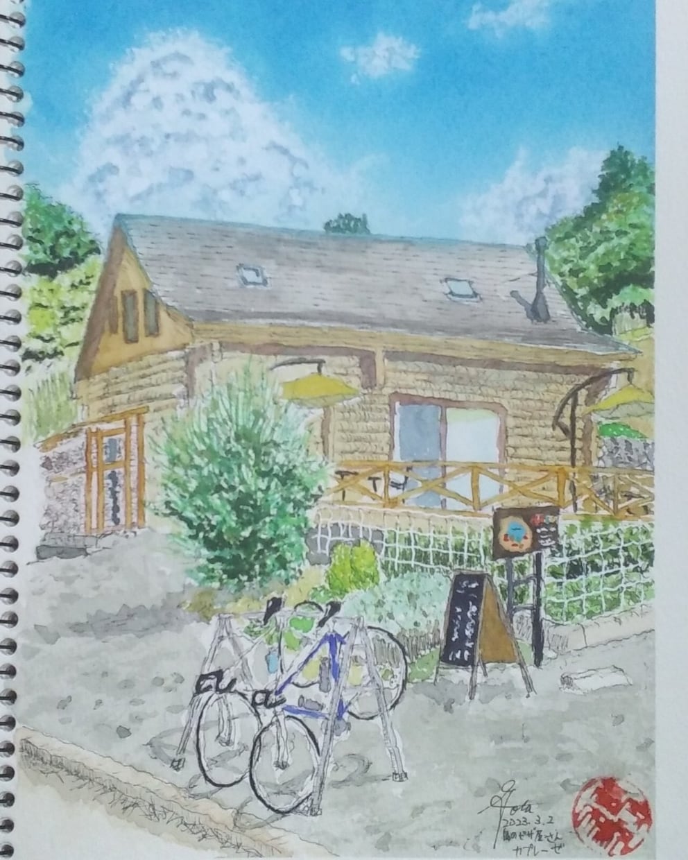 あなたの故郷、思い出の街描きます 使い方は自由！そのまま飾る、SNSのアイコン、販促グッズに！ イメージ1