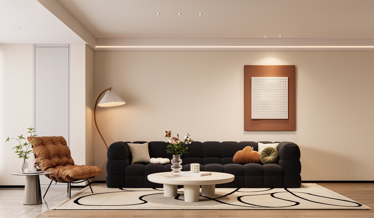 住宅店舗オフィスのインテリアパースを作成いたします 設計図やスケッチから、光やマテリアルの質感を丁寧に再現 イメージ1