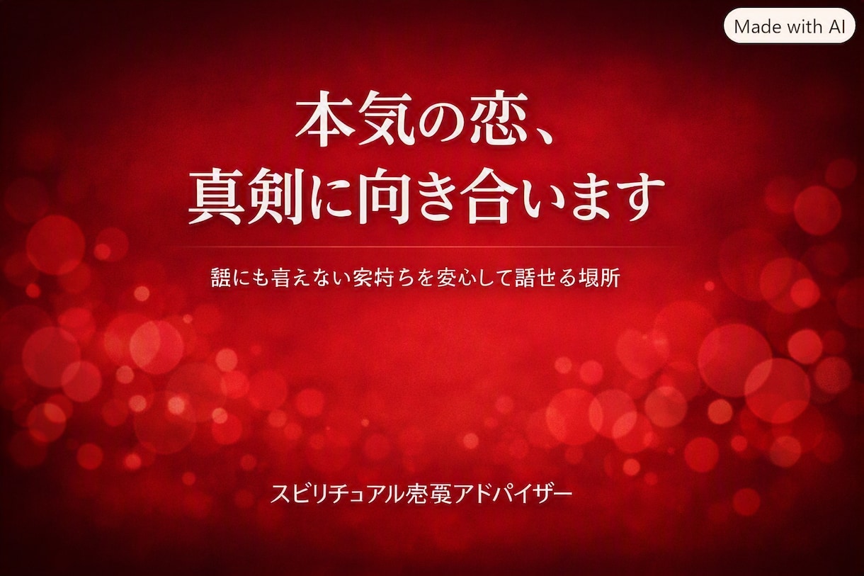 スピリチュアル恋愛アドバイザーます 誰にも言えない恋の悩みを深く受け止めます イメージ4