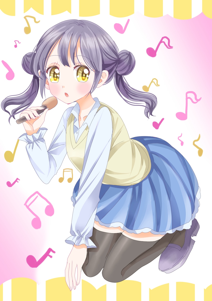 少女漫画風のかわいい女の子のイラストを描きます かわいいイラストを、プレゼントや鑑賞にいかがですか？ イメージ2