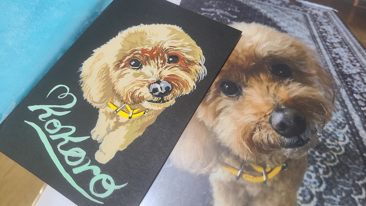 プロ歴30年の絵師が本格アクリル画を制作します 愛犬・愛猫の命の輝きをキャンバスに。温もりある手描き肖像画。 イメージ4
