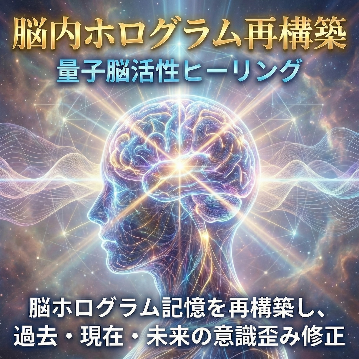 脳内ホログラム再構築　量子脳活性ヒーリングします 脳ホログラム記憶を再構築し、 過去・現在・未来の意識歪み修正 イメージ1