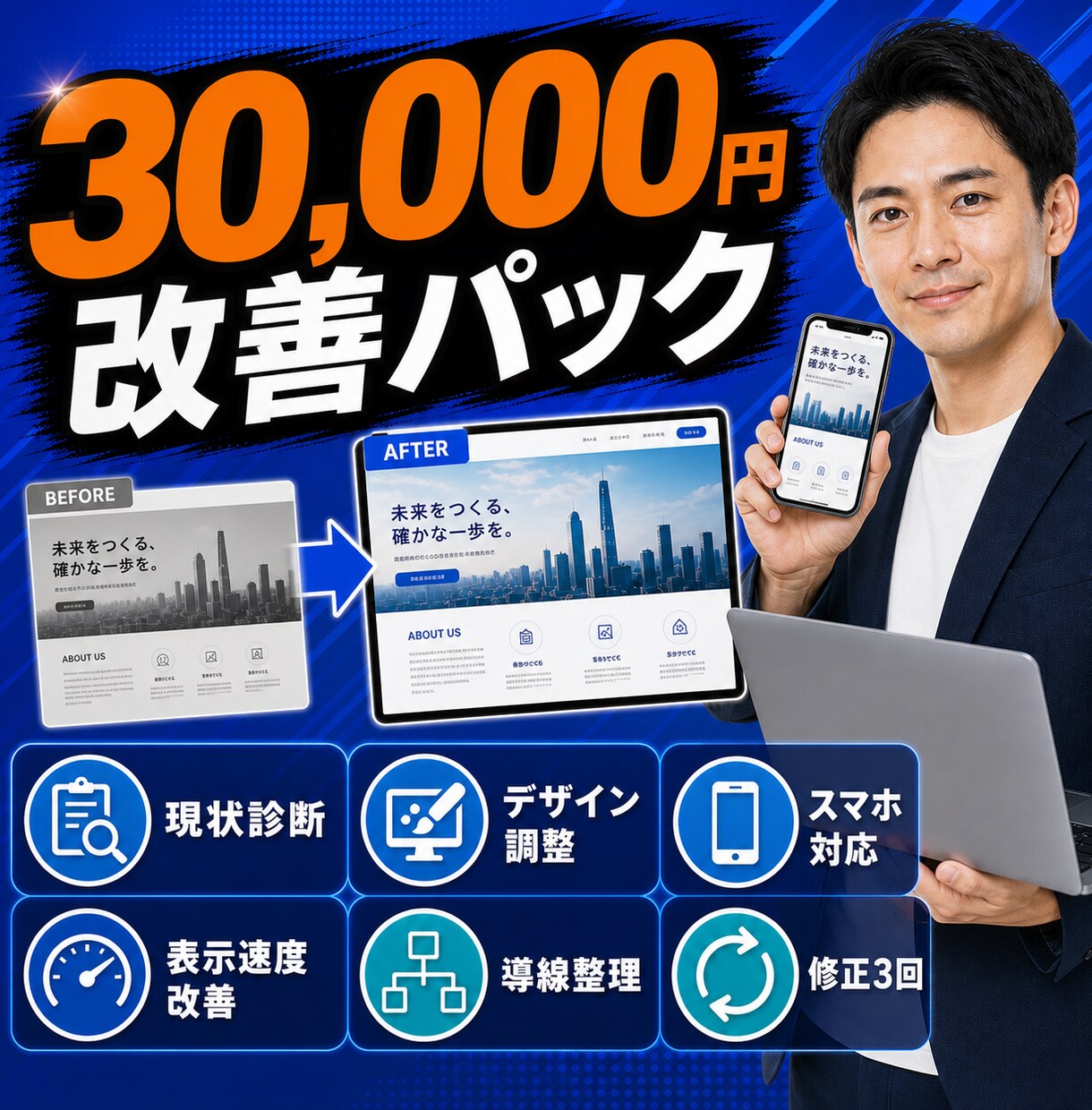 古いWordPressサイトを改善します スマホ表示・情報整理・問い合わせ導線をまとめて改善 イメージ4