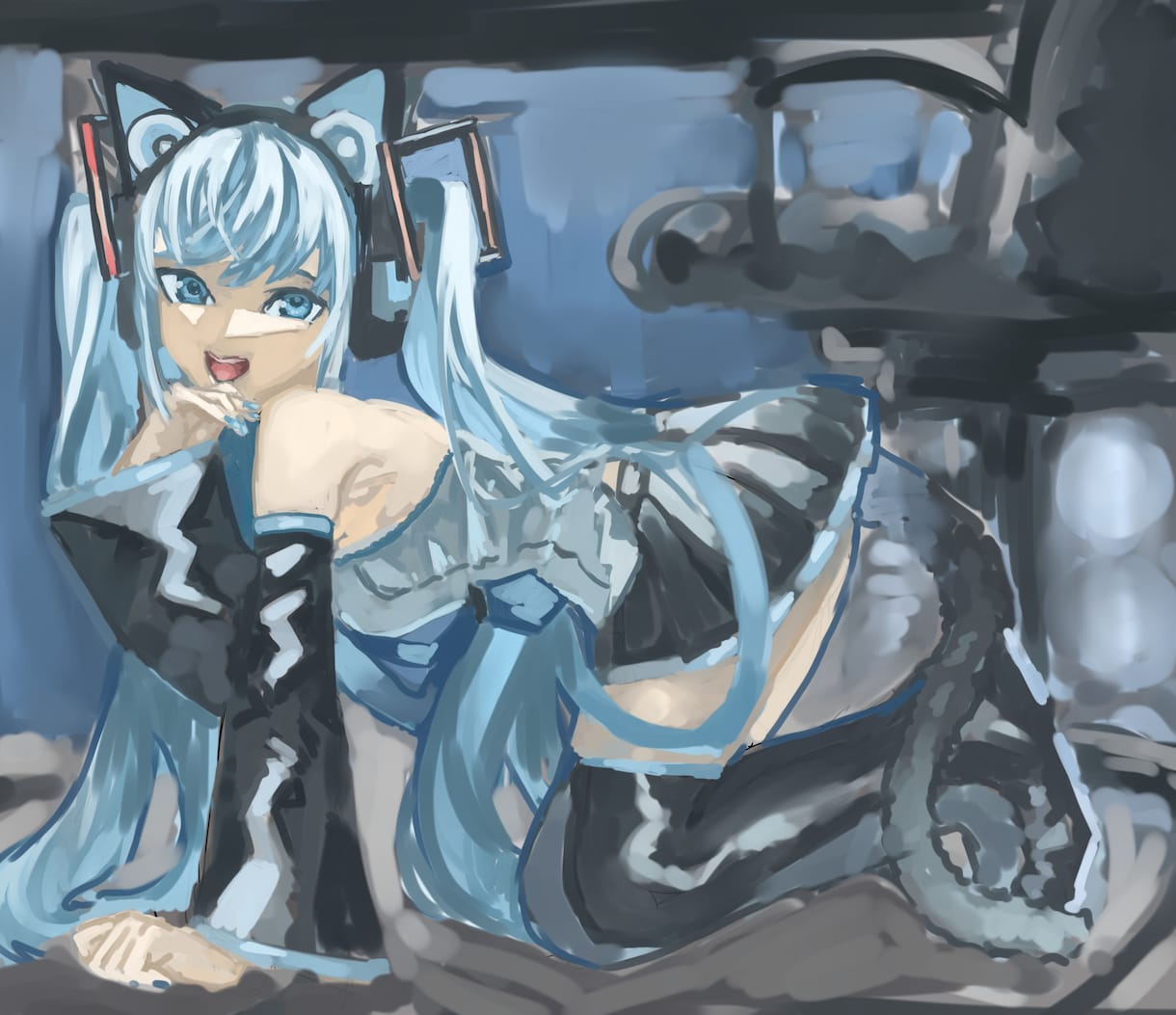 アニメキャラのイラスト作成致します 厚塗りっぽい感じです！ご依頼ください！ イメージ1