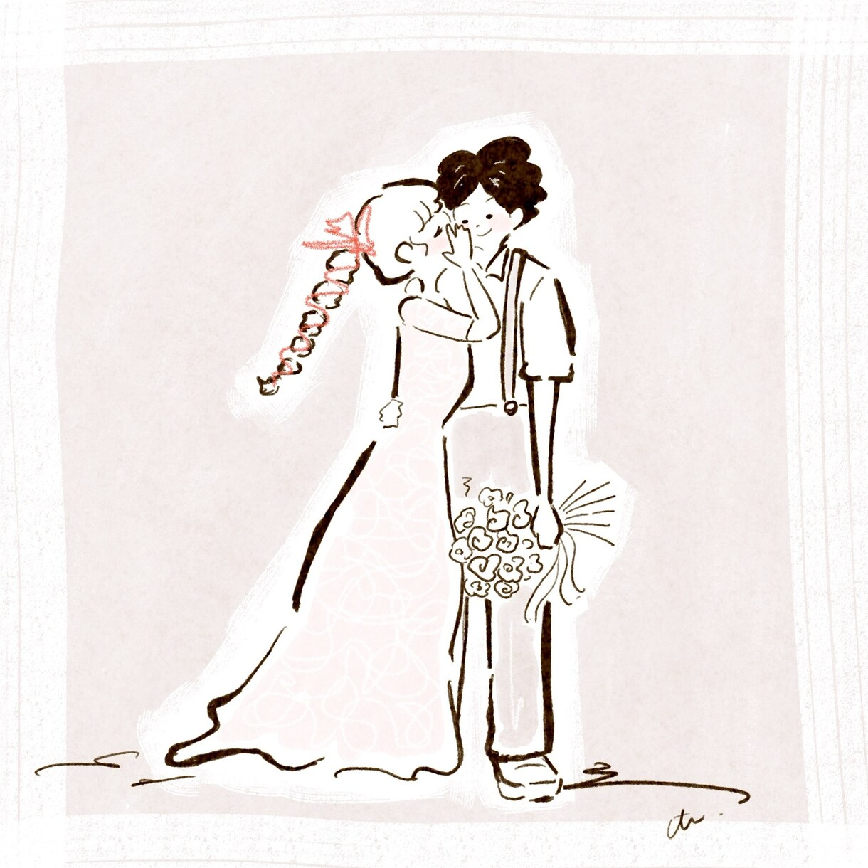 大切な思い出に寄り添います 結婚式/晴れの日に心温まる似顔絵を イメージ2