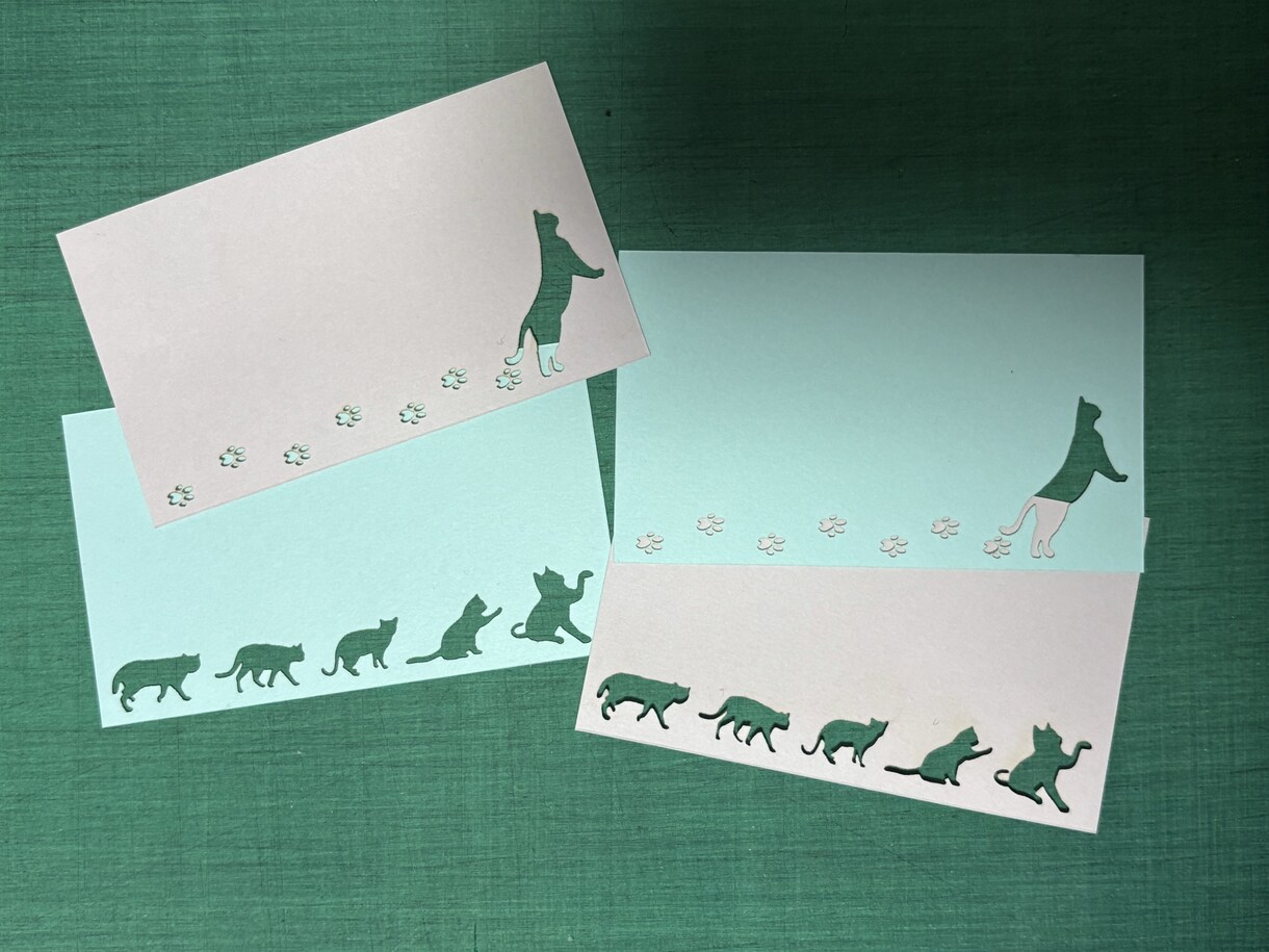 カッティング名刺の制作致します オリジナルデータやサイズ変更も可能！ イメージ1