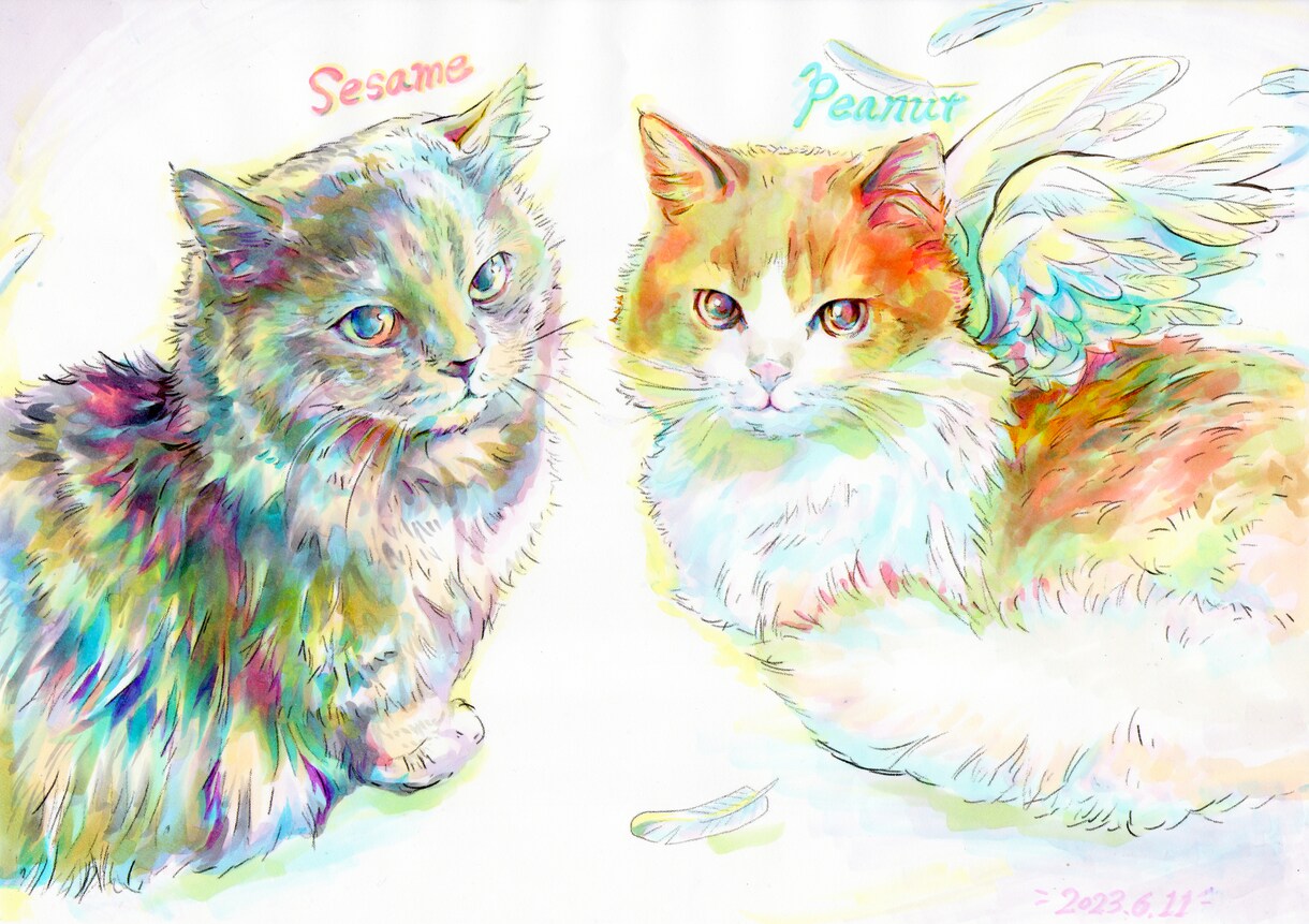 似顔絵オーダーお受けできます そっくりで美しくあなたらしいカラーで イメージ7