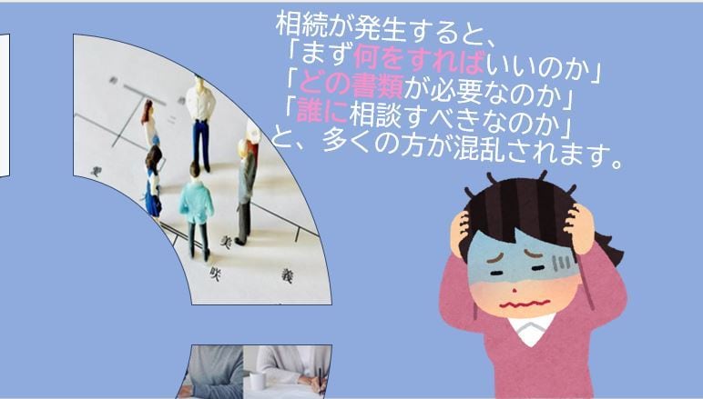 相続手続・必要書類・進め方をわかりやすく解説します “何から始めればいいのか”を、実務経験者が丁寧に整理します イメージ2