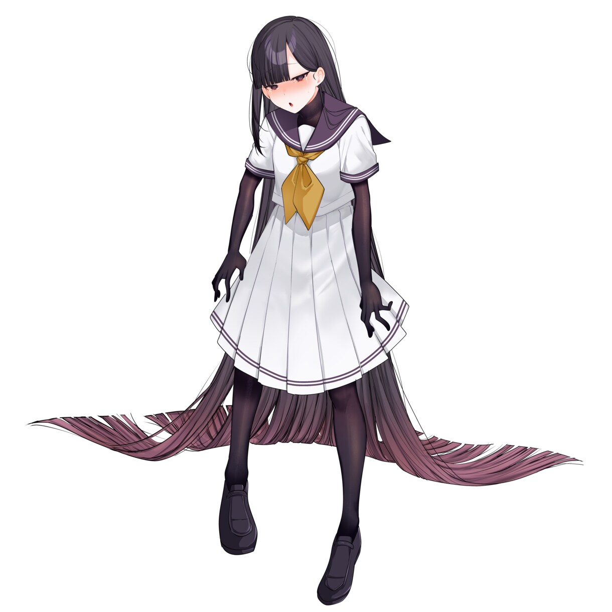 差分８種◆立ち絵販売します 黒髪のどこか不気味な女の子です！ イメージ9