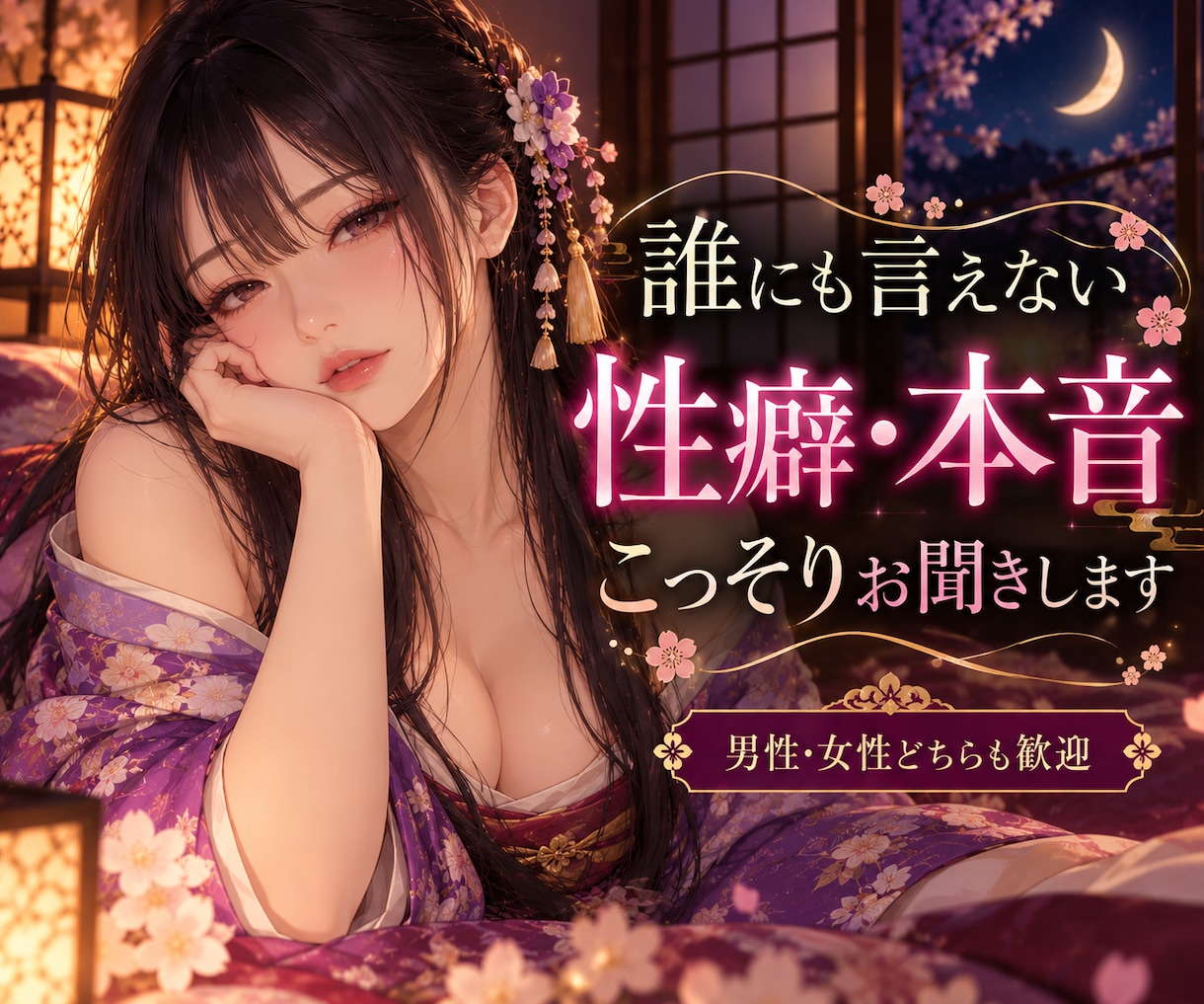 人には言えない性癖や本音のお話を聞きます 「誰にも話せない性癖や本音をそっとお聞きします♪」 イメージ1