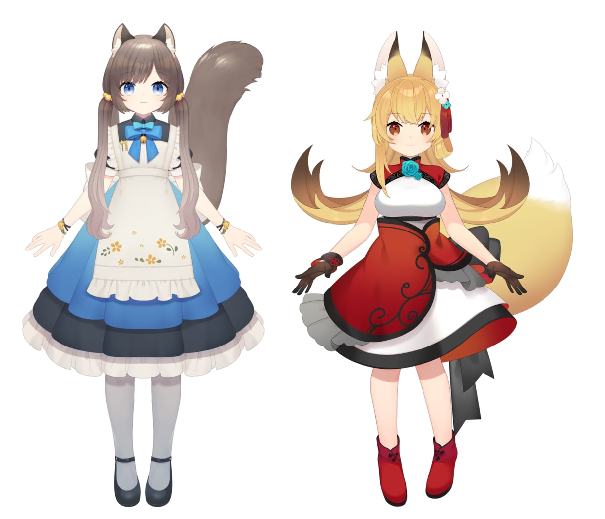 vtuber向けのlive2dモデルを制作します デザイン～モデリングまで対応できます イメージ1