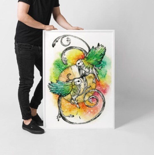 プレゼントにいかがですか？透明水彩で原画を描きます お部屋や玄関に絵を飾りませんか？ イメージ3