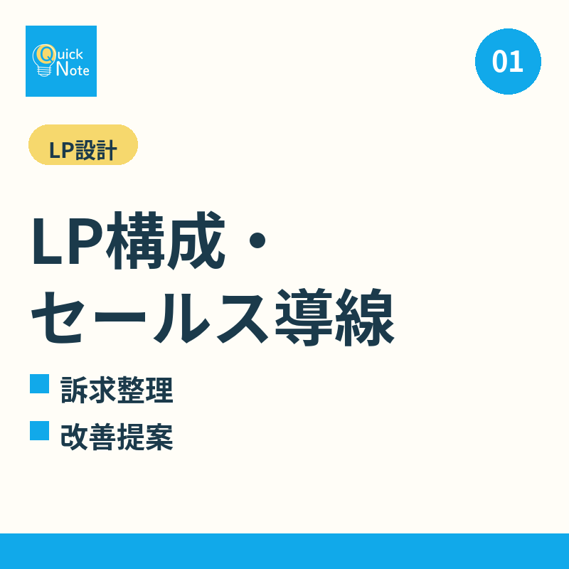 LP構成・セールス導線を設計します 事業者向け 訴求整理〜売れる構造提案 イメージ1