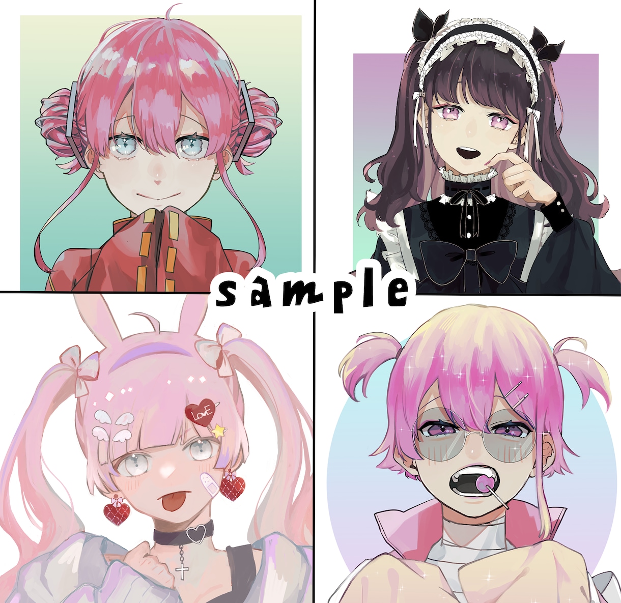厚塗りでイラスト描きます オリジナルキャラクター、SNSのアイコン等お求めの方へ イメージ2