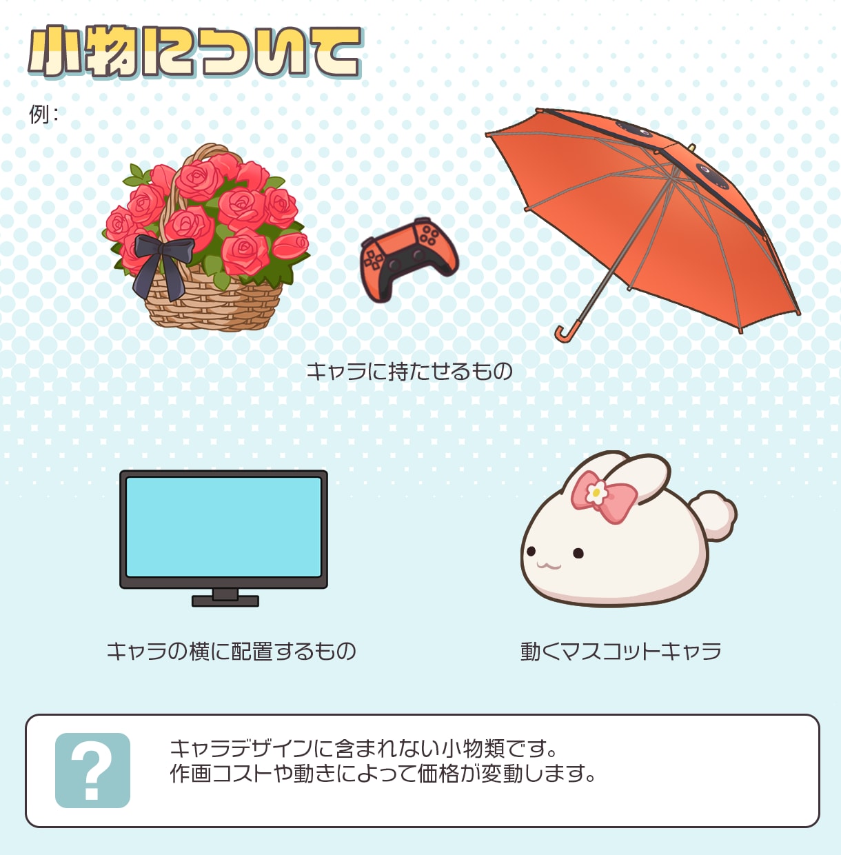 ミニキャラが動くループアニメを制作します Vtuber様向け、待機画面/EDなどに イメージ2