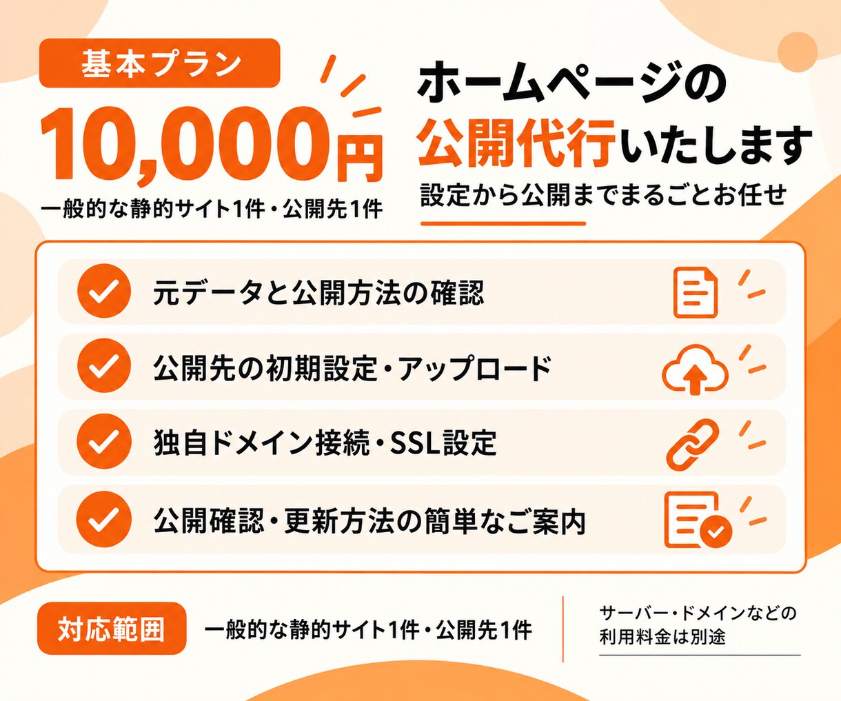 AIで作ったサイトのサーバー設定・公開を代行します 「作れたけど公開できない」を解決。専門知識がなくても大丈夫！ イメージ3