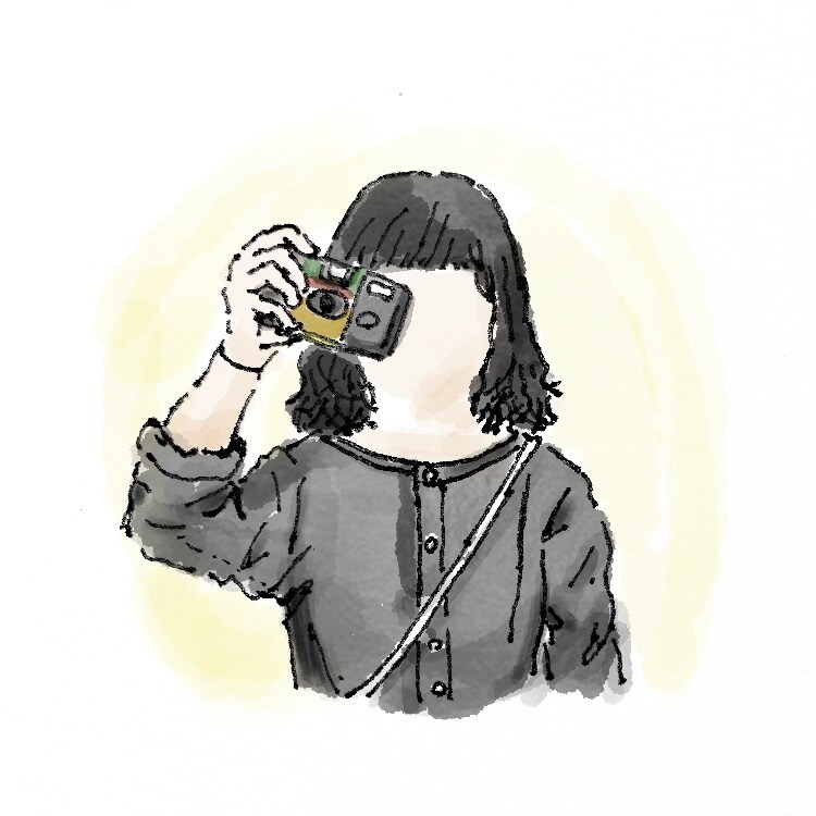 ふんわり手描きのSNSのアイコンを作成します 水性ペン・水彩タッチで上半身をスケッチ○ イメージ6