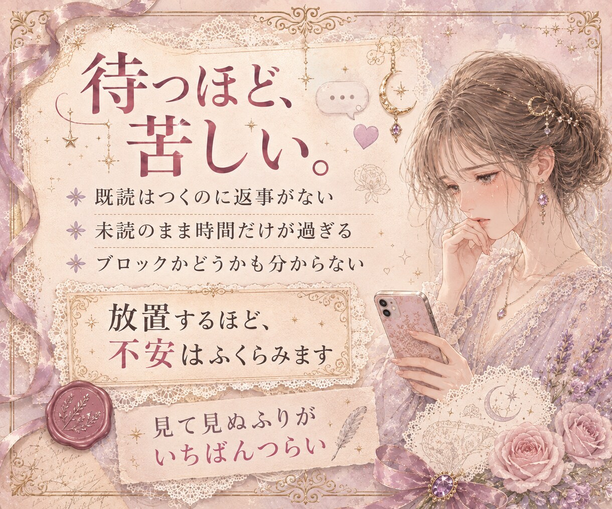 既読無視の理由を霊視で読み解きます 既読が止まった理由、守護霊に聞いてみませんか イメージ4