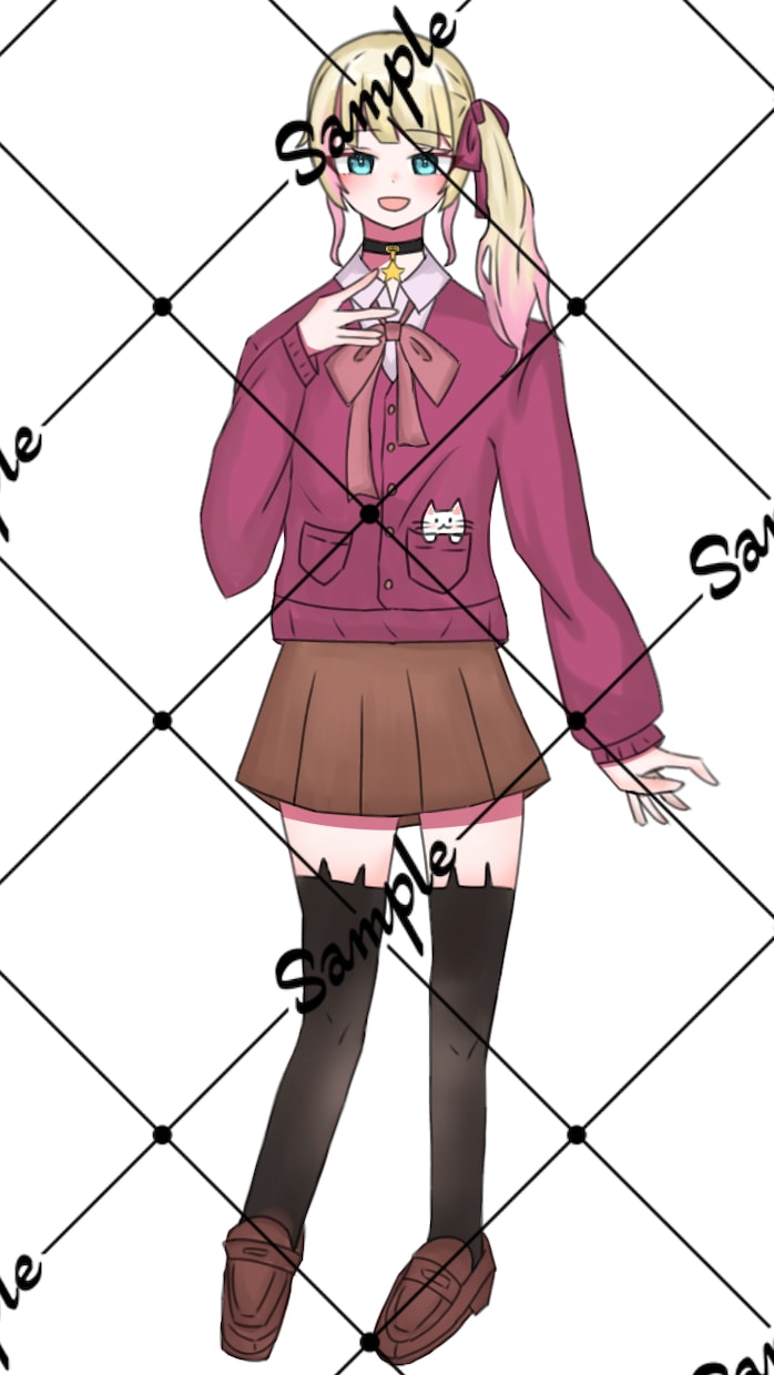 IRIAMライバー様の立ち絵SDアイコンを描きます お気軽にお見積もり相談どうぞ！ イメージ1