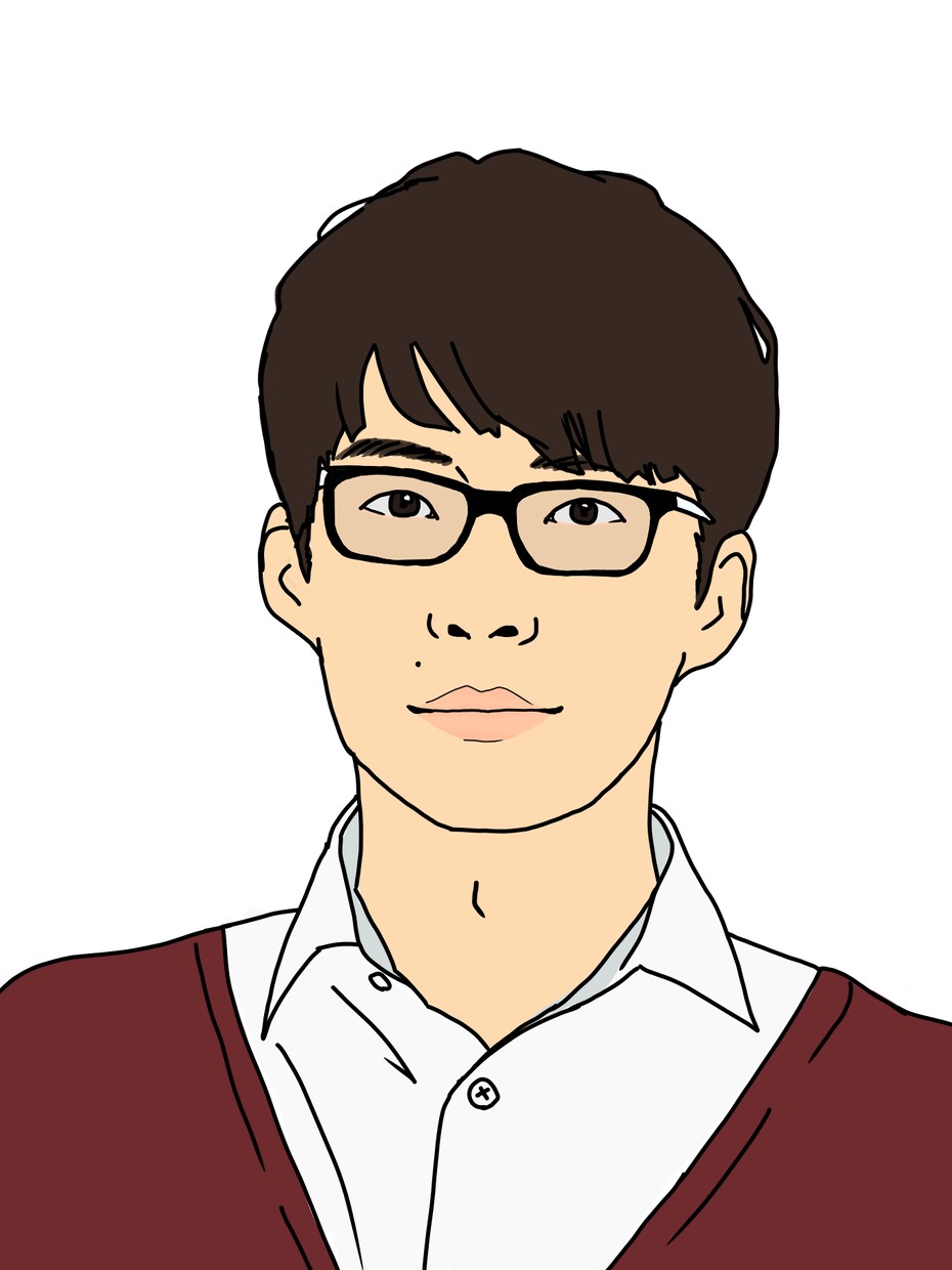 ビジネス用！落ち着きのある名刺用似顔絵お描きします ポップすぎる似顔絵はどうも……という あなたに最適！ イメージ3