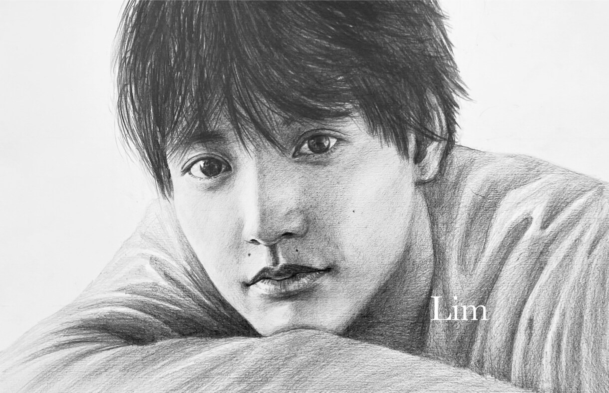 似顔絵を鉛筆デッサンでお描きします お友達・両親へのプレゼント、思い出、アイコンなどに イメージ3