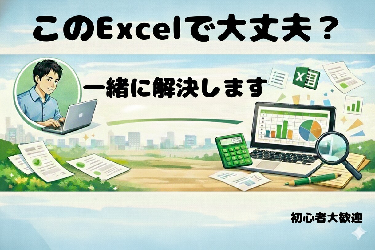 Excel関数エラー・資料の不安を一緒に解消します Excelが苦手！“最初の相談相手”になります【初心者歓迎】 イメージ1