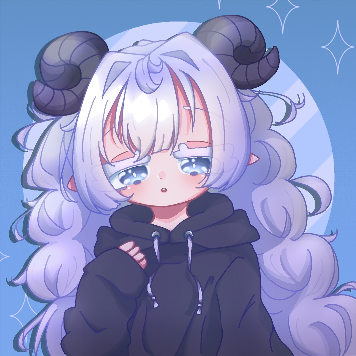 まるい目が特徴のかわいいイラストを描きます ふわふわキュートなゆめかわアイコンはいかがですか？ イメージ3