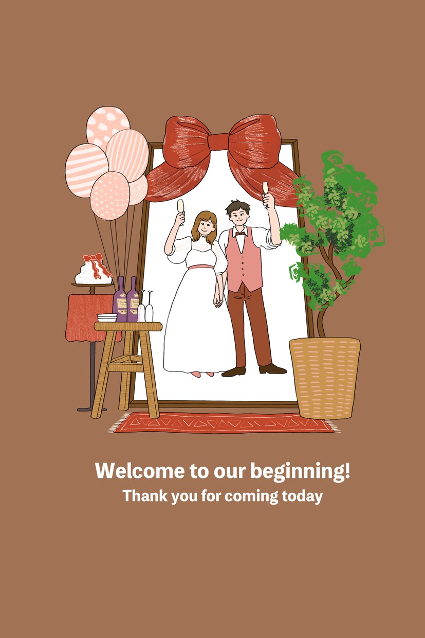 ウェルカムボード、似顔絵、アイコン、挿絵描きます ★結婚式、名刺やwebの挿絵、記念日に★初めての方も大歓迎♪ イメージ2