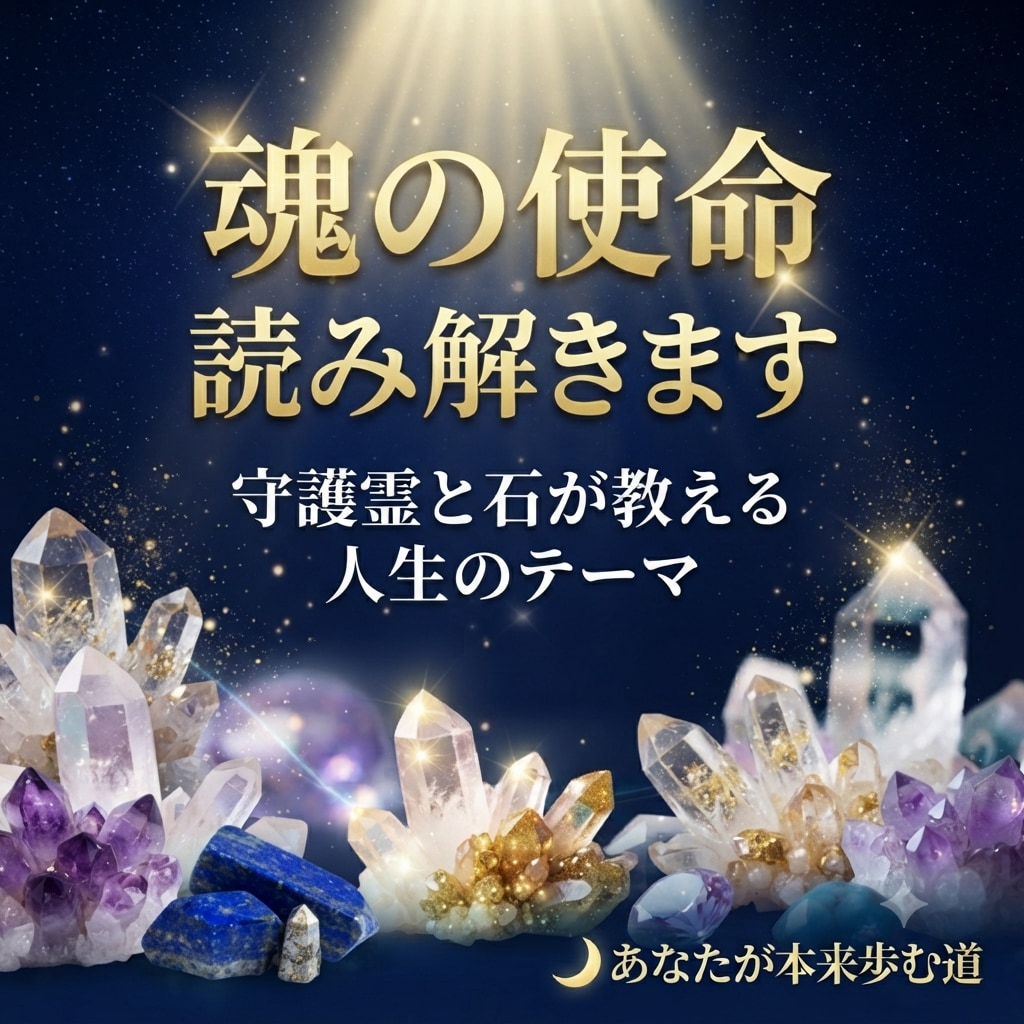 守護霊と石が教える｜魂の使命マップ鑑定します あなたが生まれてきた意味を読み解きます イメージ1