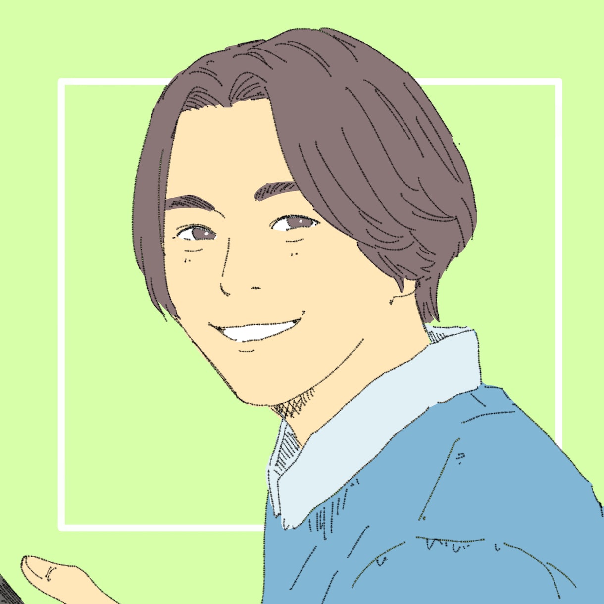 翌日納品可！リアルっぽい似顔絵をお描きします 写真をトレースしてリアルっぽい似顔絵を描きます。 イメージ5