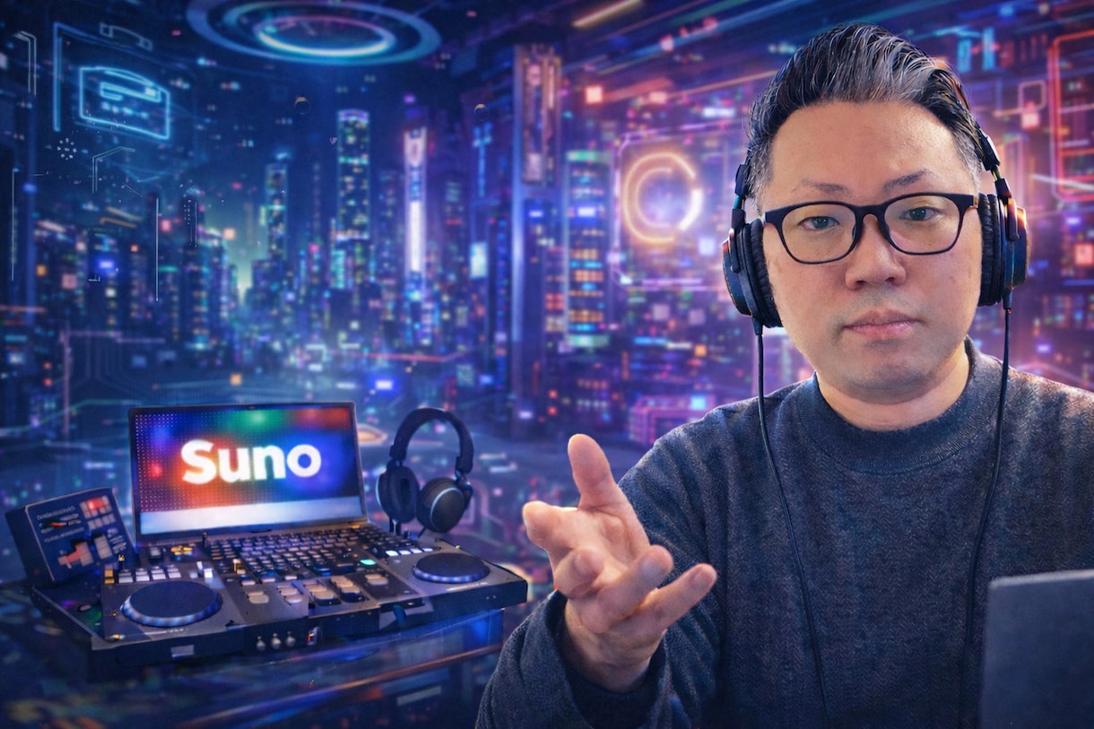 初心者向けSunoを使った音楽生成レクチャーします Suno×ChatGPTで欲しい音楽が作れるようになる イメージ1