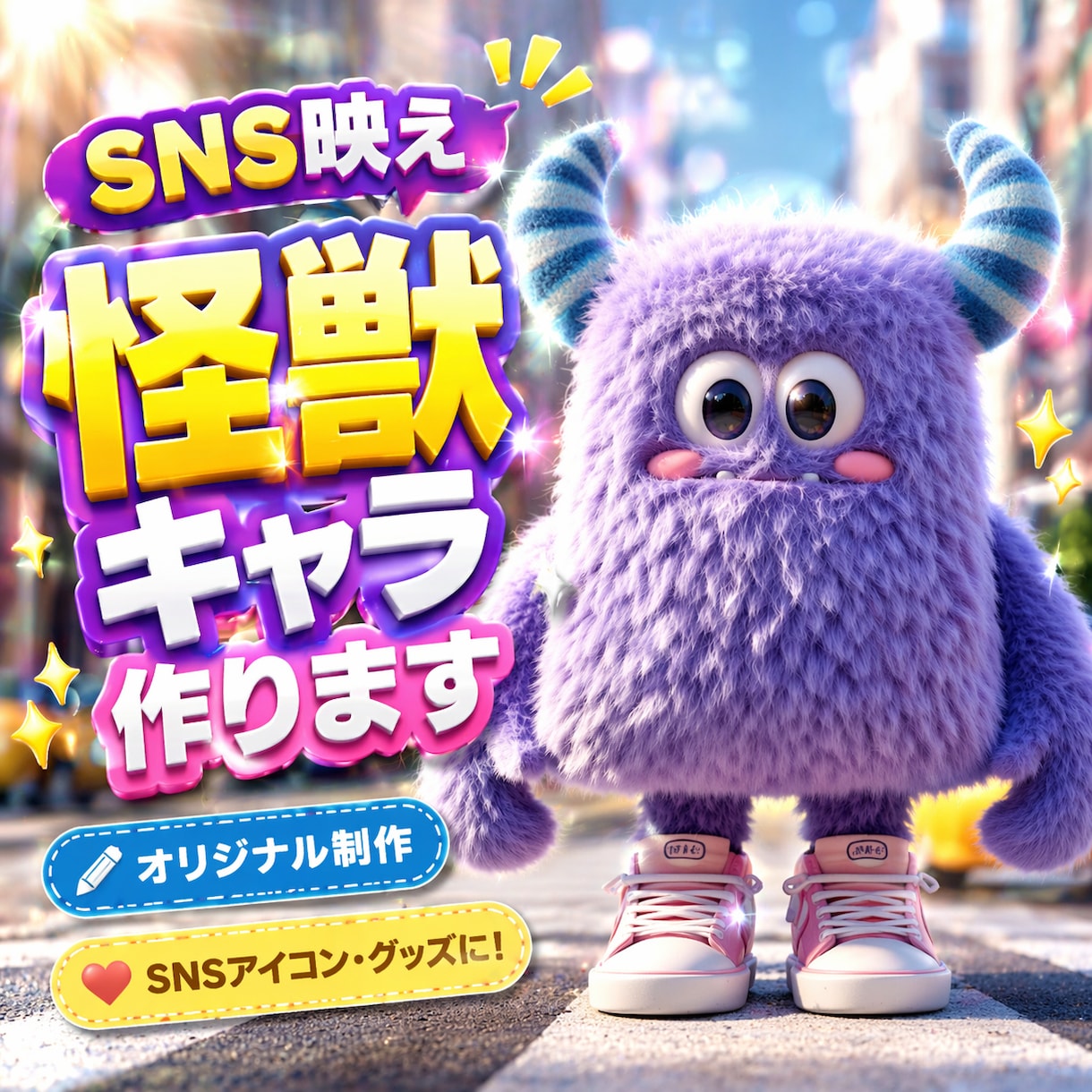 オリジナル怪獣キャラクターを作成します SNSで映える唯一無二の怪獣キャラ制作 イメージ1