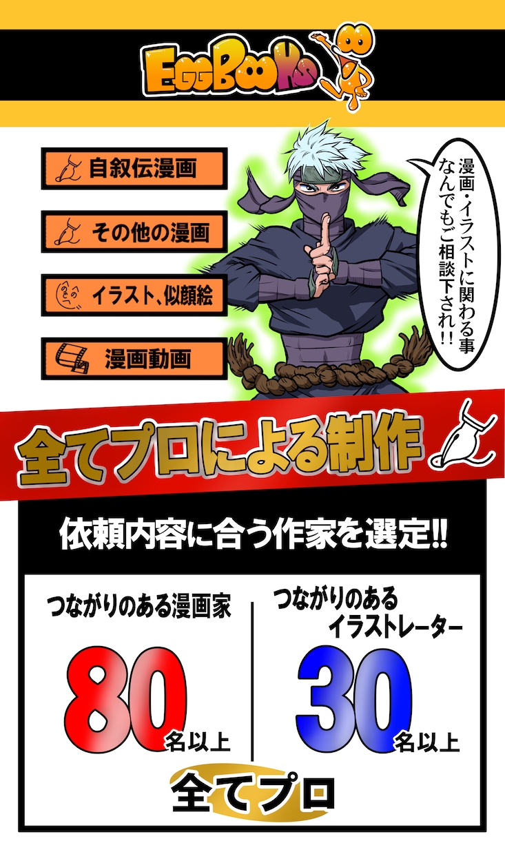 連載漫画家等に漫画制作依頼できます 自叙伝、会社紹介誌、社史、記念誌、冠婚葬祭の返礼等に イメージ2