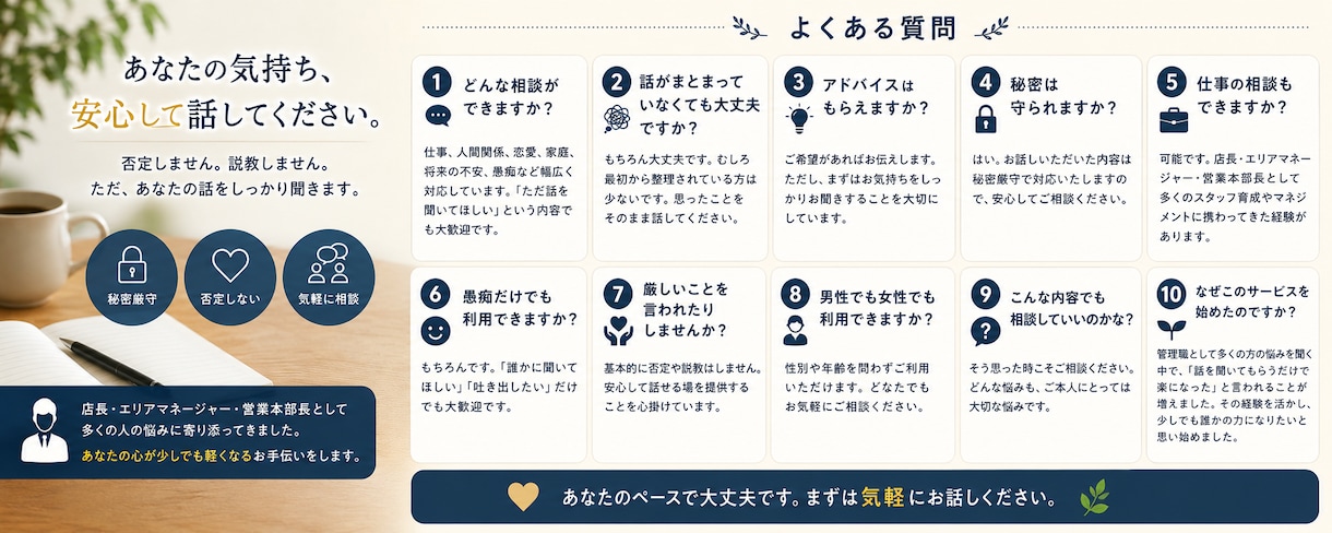 現役営業本部長があなたの愚痴、全部受け止めます ストレス発散！誹謗も中傷もOK!八つ当たりOK! イメージ2