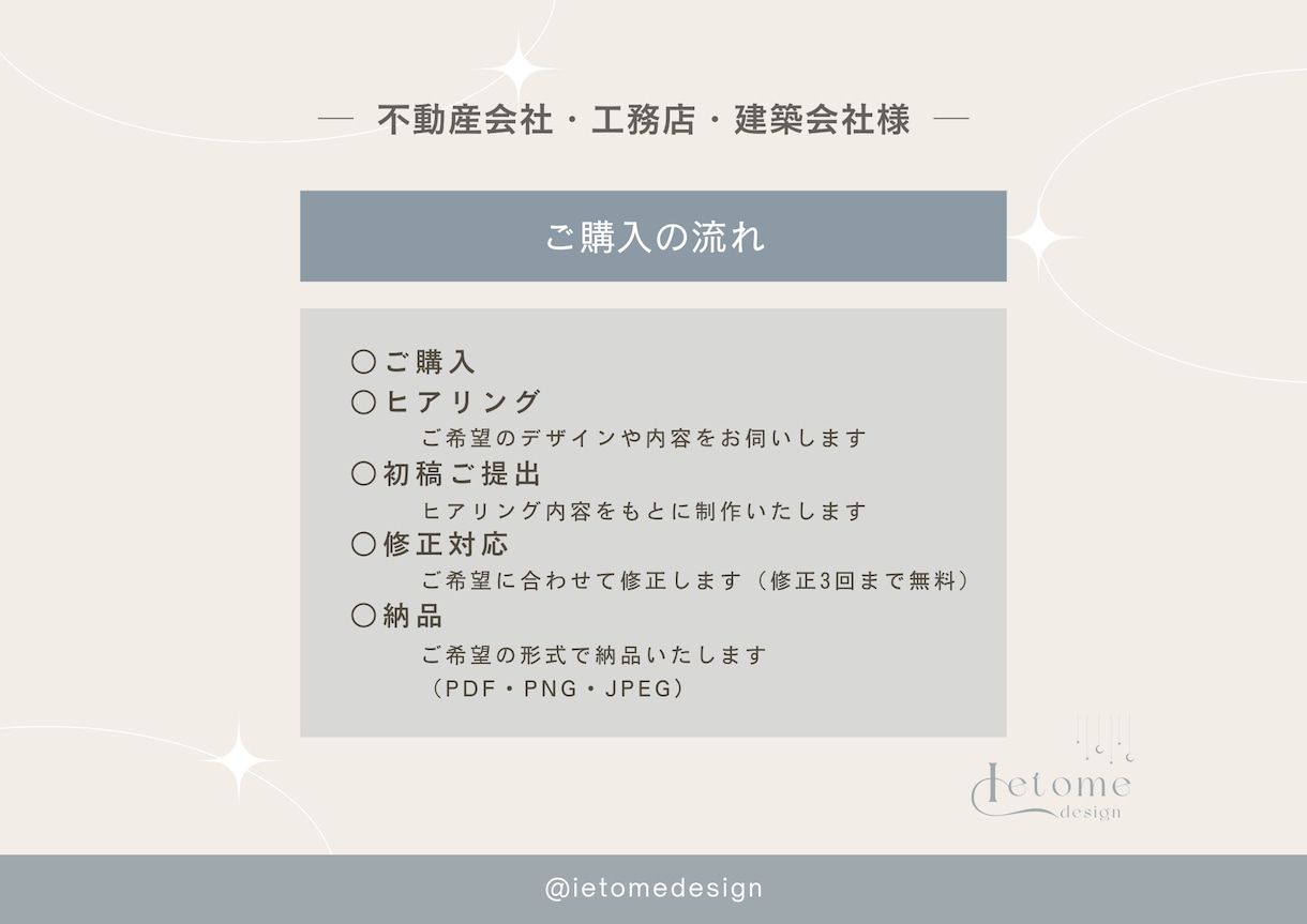今っぽく、想いが伝わる不動産チラシ作ります 思わず目に留まるお洒落デザインでその先を想像できるデザインを イメージ3