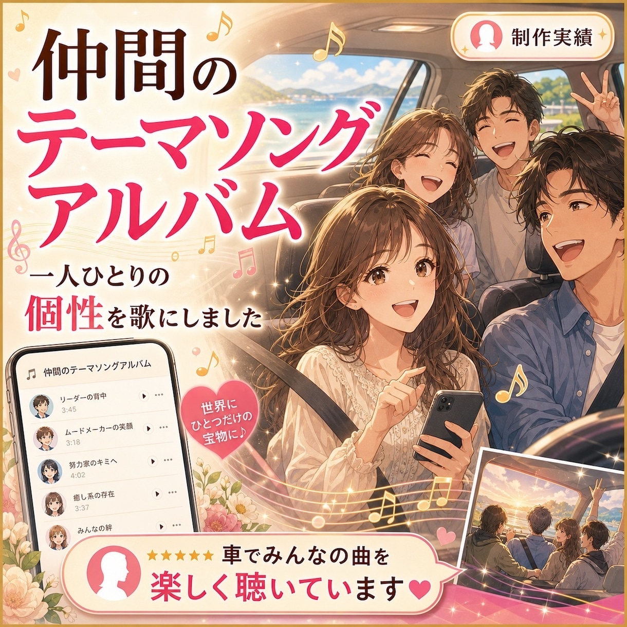 プロも使うAIでオリジナルソング、音楽を作ります 誕生日・結婚式・世界に１つしかないあなただけの歌を作ります！ イメージ2