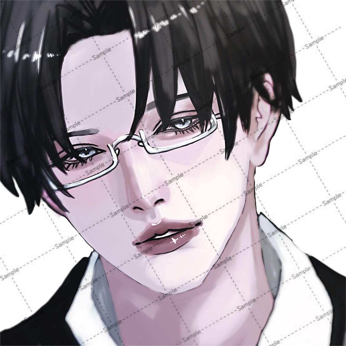 リアル系絵柄のバストアップアイコン描きます 多様な絵柄から選択可能！あなたの希望に沿った絵柄で納品します イメージ1