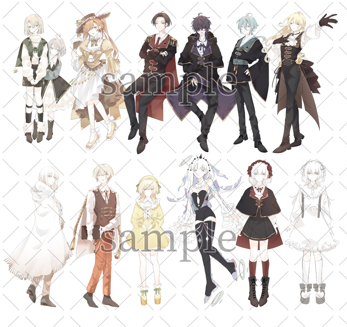 立ち絵イラスト描きます 全身の立ち絵イラストを描きます！TRPGなどにお使い頂けます イメージ5