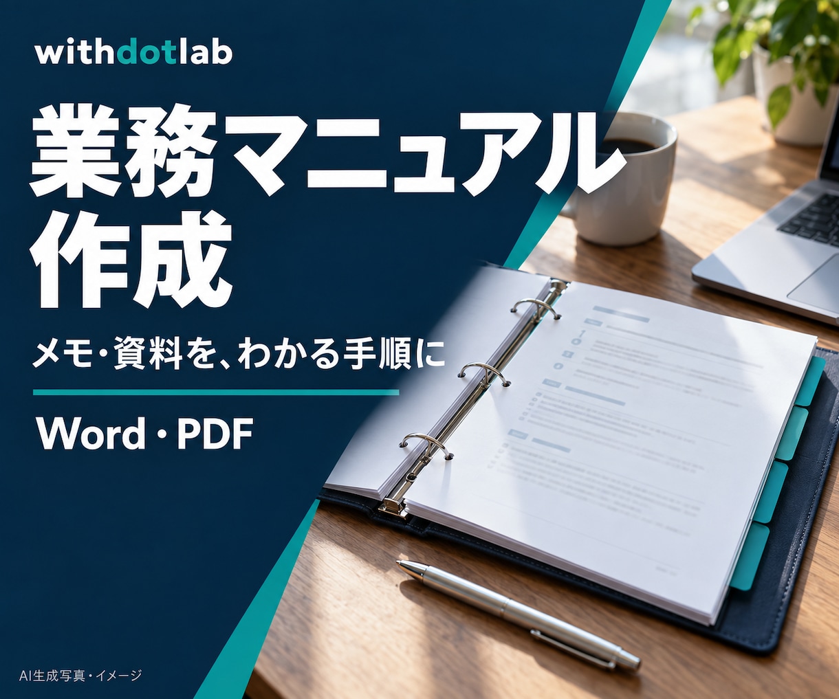 メモや資料から業務マニュアルを作成します 一つの業務を、番号付きの手順書に。Word・PDFで納品 イメージ1