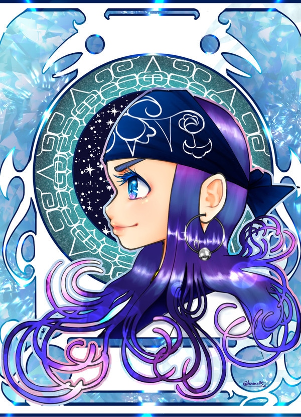 ミュシャ風イラスト描きます オリキャラや似顔絵もアールデコ調に仕立てます☆ イメージ4
