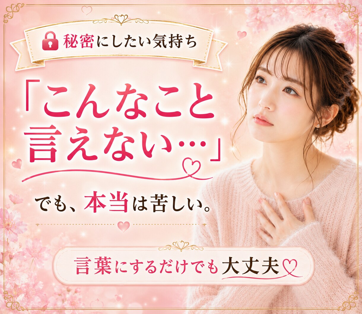 誰にも言えない秘密…優しく寄り添い受け止めます 妄想/女装/性のお悩み/後悔/恥ずかしい/否定なし/不倫 イメージ3