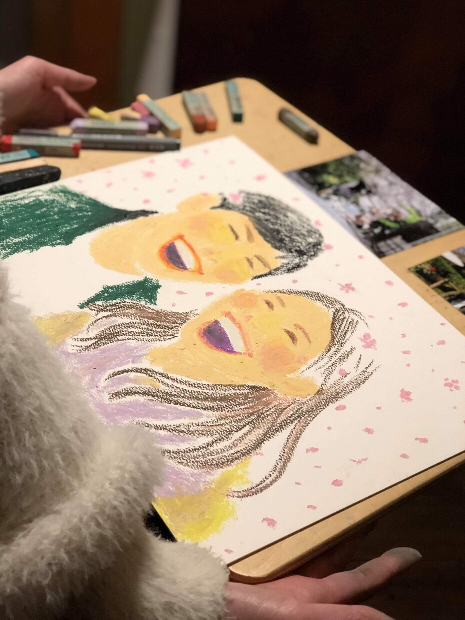 あなたを感じて手描きの似顔絵をお描きします やさしくあたたかい絵をご希望の方へ イメージ1