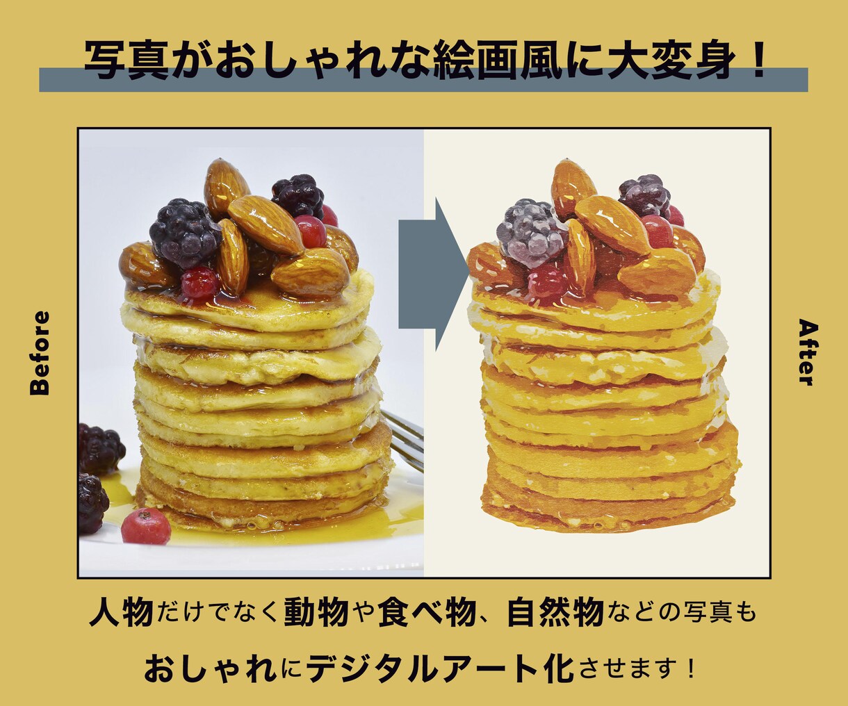 写真からレトロモダンなデジタルアートを作成します 写真がおしゃれなアートに！壁掛け、はがき、アイコン等に是非！ イメージ4